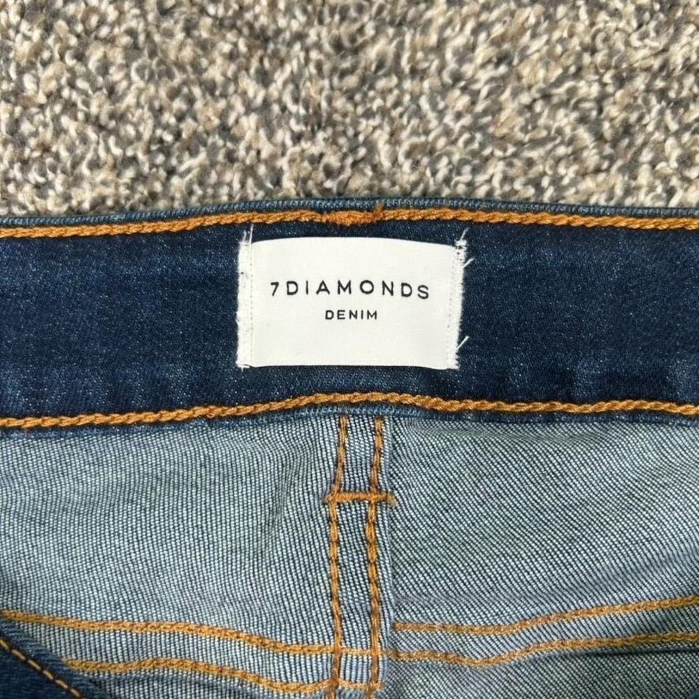 NEW 7Diamonds Coco Mid-Rise Capri Jeans Womens 26 Blue Denim Stretch Casual - Picture 3 of 14